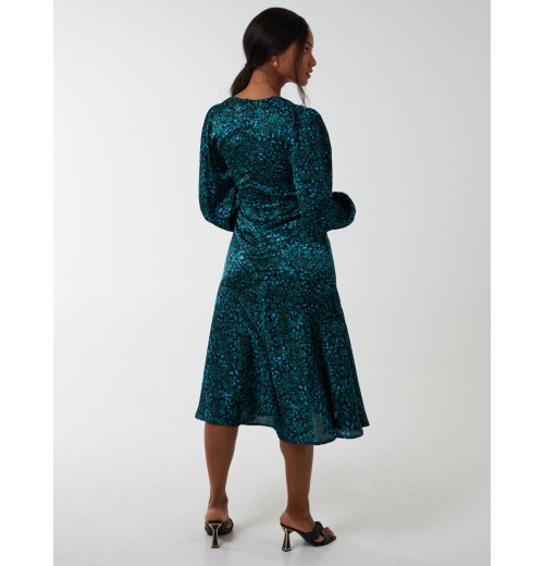 Wrap Front Midi Dress Wrap Front Midi Dress