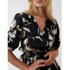 Wrap Front Tier Hem Midi Dress Wrap Front Tier Hem Midi Dress