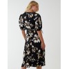 Wrap Front Tier Hem Midi Dress Wrap Front Tier Hem Midi Dress