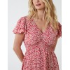 Double Ruffle Empire Shirred Mini Dress Double Ruffle Empire Shirred Mini Dress