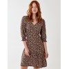 V Front Asymmetric Tier Mini Dress V Front Asymmetric Tier Mini Dress