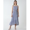 Striped High Low Tiered Dress Striped High Low Tiered Dress