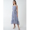 Striped High Low Tiered Dress Striped High Low Tiered Dress