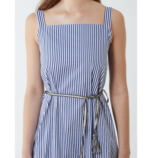 Striped High Low Tiered Dress Striped High Low Tiered Dress