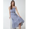 Striped High Low Tiered Dress Striped High Low Tiered Dress