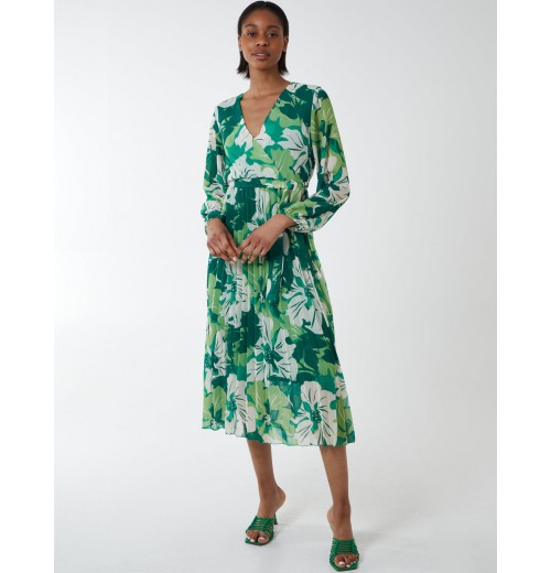 Floral Sketch Print Dress Floral Sketch Print Dress