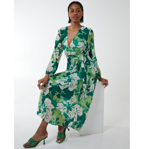Floral Sketch Print Dress Floral Sketch Print Dress