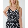 Brushed Print Wrap Dress Brushed Print Wrap Dress