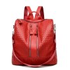 Woven Leather Convertible Backpack Woven Leather Convertible Backpack