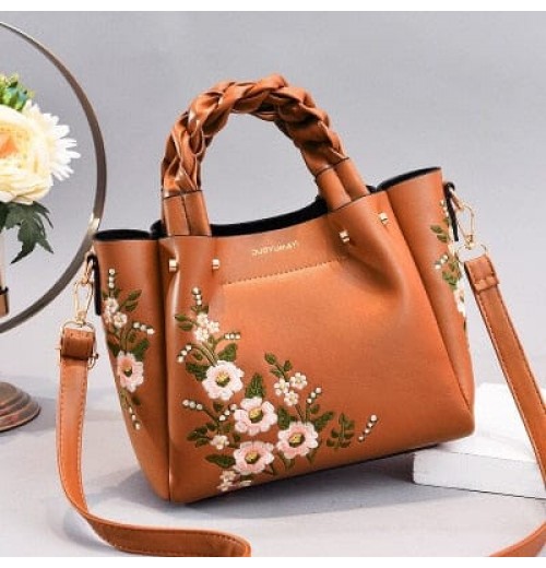 Floral Leather Crossbody Bag Floral Leather Crossbody Bag