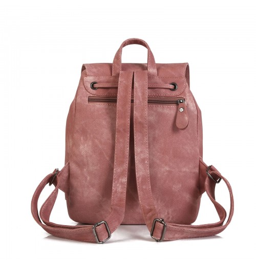 Pink Leather Backpack Purse ERIN Pink Leather Backpack Purse ERIN