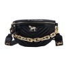 Leather Fanny Pack With Chain Leather Fanny Pack With Chain