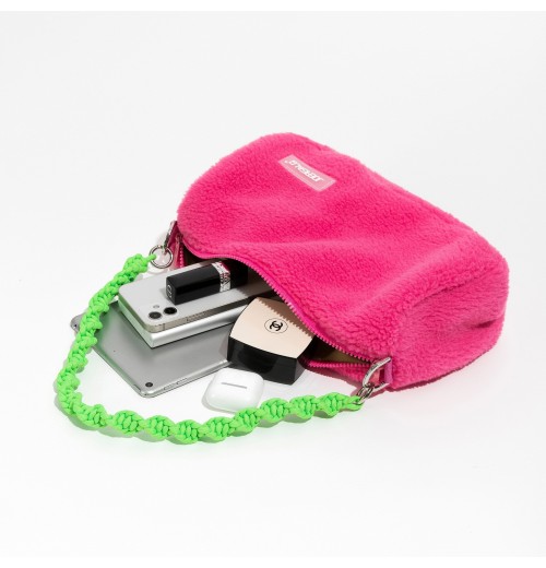 Fluffy Clutch Bag With Chain Fluffy Clutch Bag With Chain