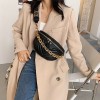 Leather Fanny Pack With Chain Leather Fanny Pack With Chain