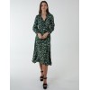 Shirt Midi Dress With Godet Hem Shirt Midi Dress With Godet Hem