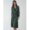 Shirt Midi Dress With Godet Hem Shirt Midi Dress With Godet Hem