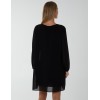Long Sleeve Pleated Shift Dress Long Sleeve Pleated Shift Dress