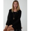 Long Sleeve Pleated Shift Dress Long Sleeve Pleated Shift Dress
