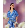 Wrap Front Tier Hem Angel Sleeve Dress Wrap Front Tier Hem Angel Sleeve Dress