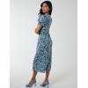 Frill Puff Sleeve Midi Dress Frill Puff Sleeve Midi Dress