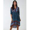 V Neck Batwing High Low Dress V Neck Batwing High Low Dress