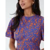 Godet Insert Mini Dress With Tie Godet Insert Mini Dress With Tie