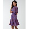 Godet Insert Mini Dress With Tie Godet Insert Mini Dress With Tie