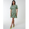 Godet Insert Mini Dress With Tie Godet Insert Mini Dress With Tie