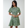 Godet Insert Mini Dress With Tie Godet Insert Mini Dress With Tie