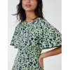 Godet Insert Mini Dress With Tie Godet Insert Mini Dress With Tie