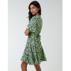 Godet Insert Mini Dress With Tie Godet Insert Mini Dress With Tie