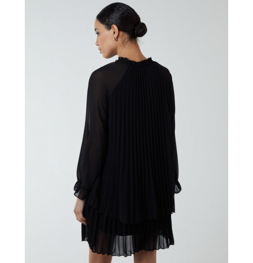 Double Pleated Key Frill Dress Double Pleated Key Frill Dress