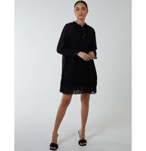 Double Pleated Key Frill Dress Double Pleated Key Frill Dress