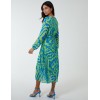 Swirl Pleated Print Dress Swirl Pleated Print Dress