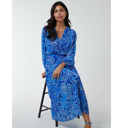 Pleated Wrap Front Dress Pleated Wrap Front Dress