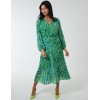 Pleated Wrap Front Dress Pleated Wrap Front Dress