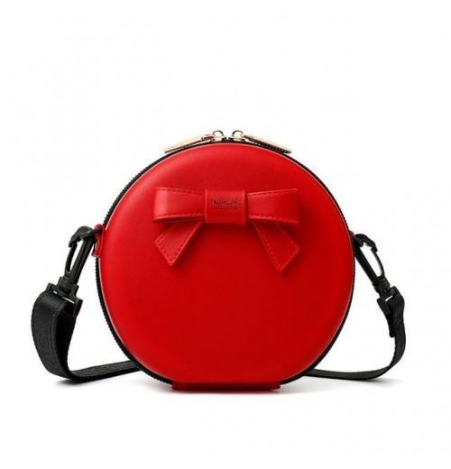 Round Leather Shoulder Bag Round Leather Shoulder Bag