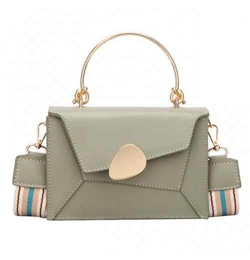 Teal Color Leather Handbag Teal Color Leather Handbag