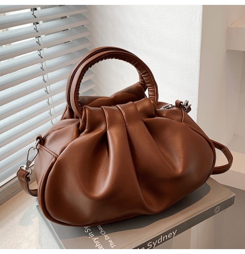 Dark Brown Leather Shoulder Bag Dark Brown Leather Shoulder Bag