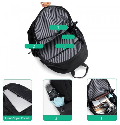 Lightweight Backpack With USB Charger Lightweight Backpack With USB Charger