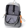 Backpack For Men Grey USB Charger Backpack For Men Grey USB Charger