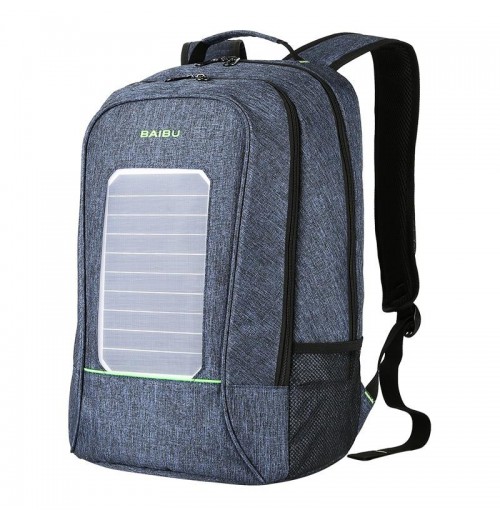 Outdoor Charging Backpack USB Port With Solar Panel Outdoor Charging Backpack USB Port With Solar Panel