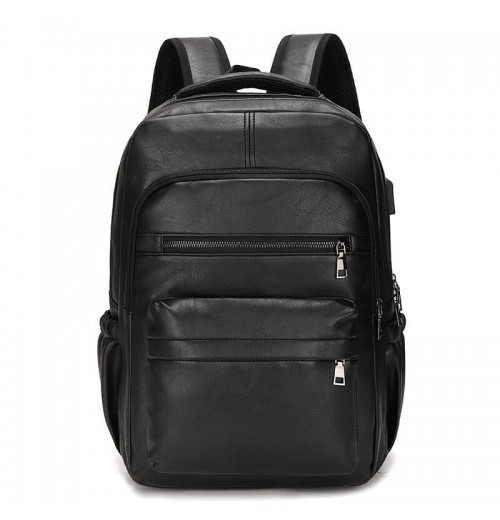 Leather Backpack With USB Charger Leather Backpack With USB Charger
