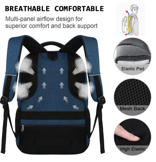 Multi-space Men's Travel Laptop Backpack With USB Multi-space Men's Travel Laptop Backpack With USB