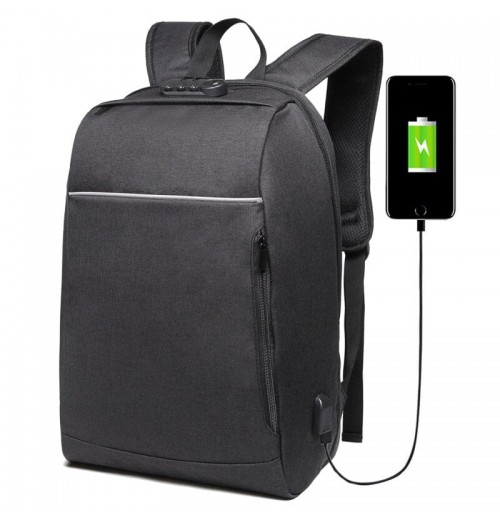 Laptop Backpack With USB Charging Port And Lock Laptop Backpack With USB Charging Port And Lock