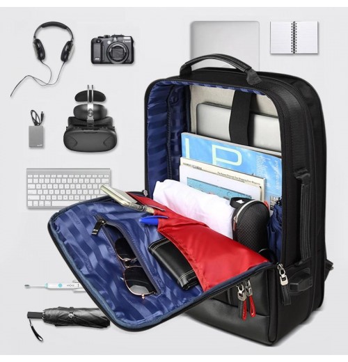 Black Anti Theft Backpack With USB Black Anti Theft Backpack With USB